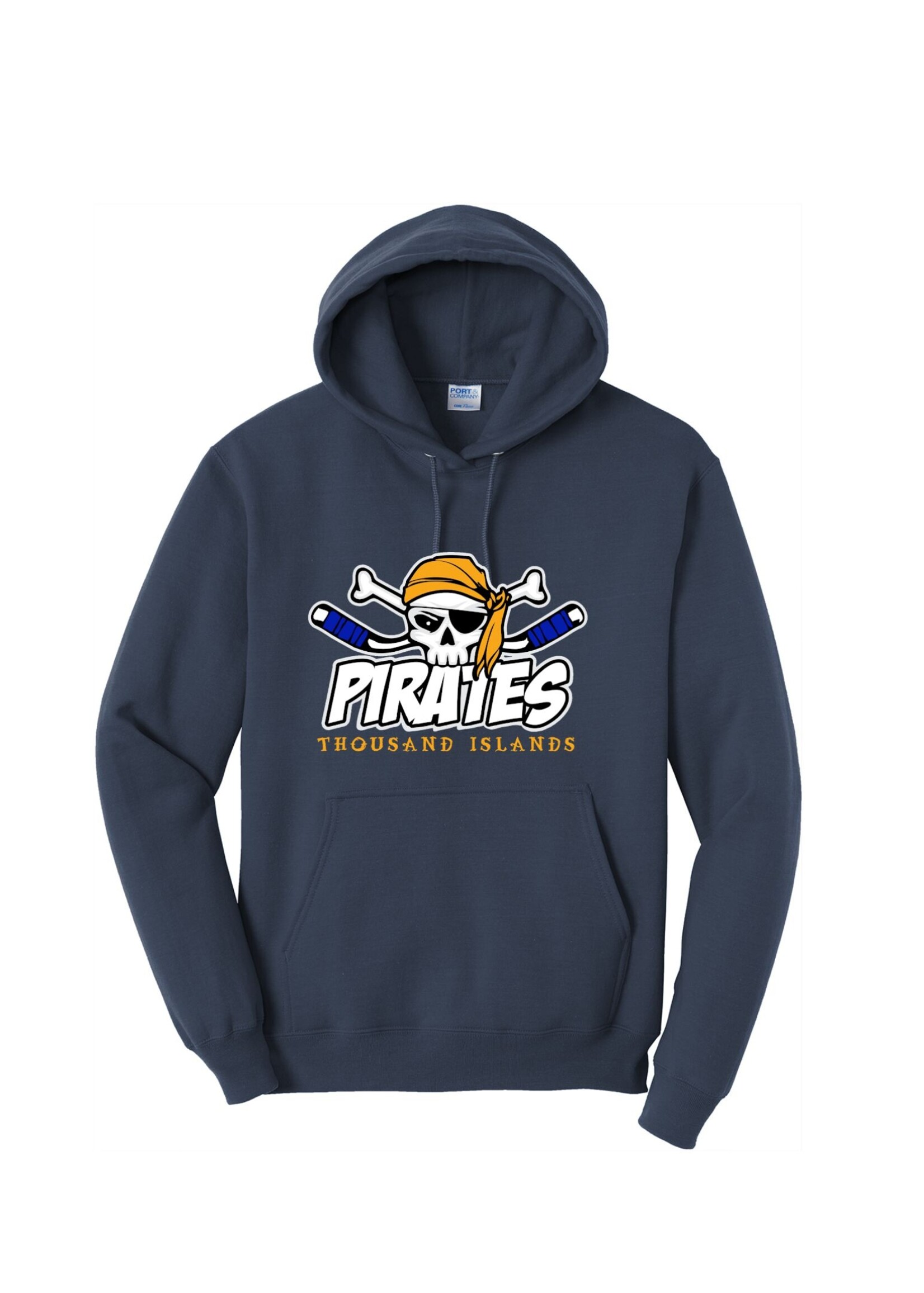 T.I Hockey Port & Company® Core Fleece Pullover Hooded Sweatshirt (PC78H)