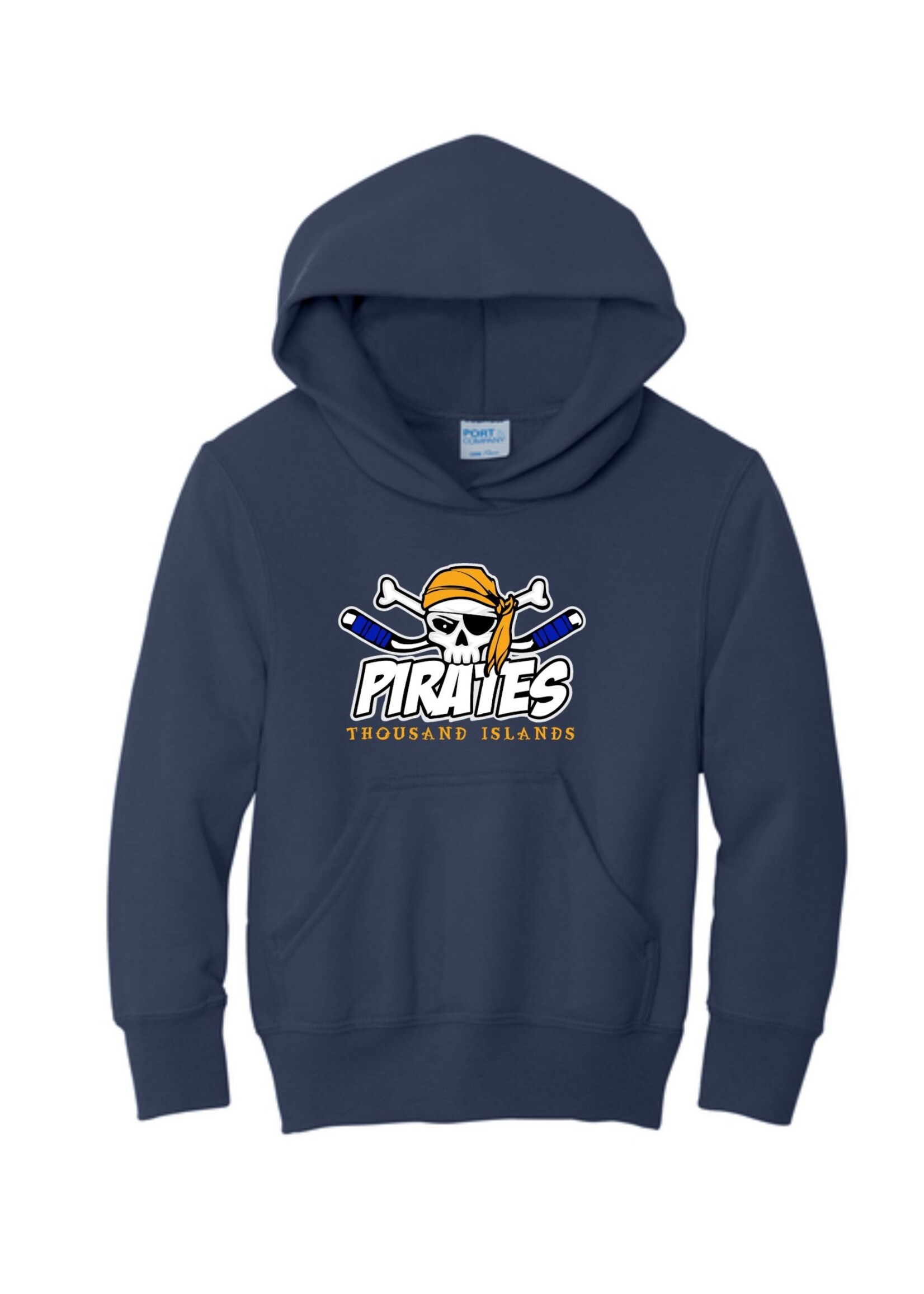 T.I Hockey Port & Company® Youth Core Fleece Pullover Hooded Sweatshirt PC90YH