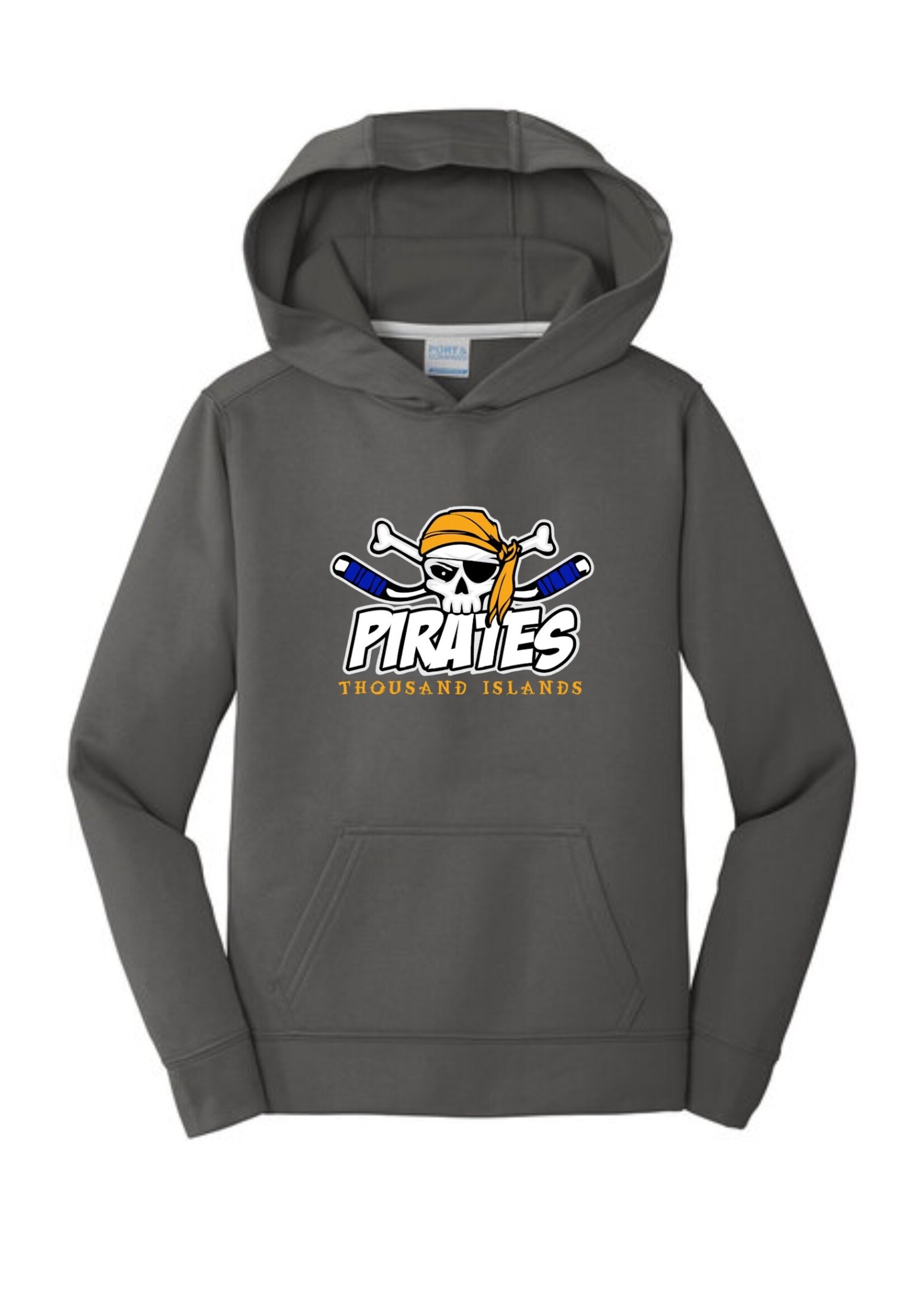 T.I Hockey Port & Company® Performance Fleece Pullover Hooded Sweatshirt Youth (PC590YH)