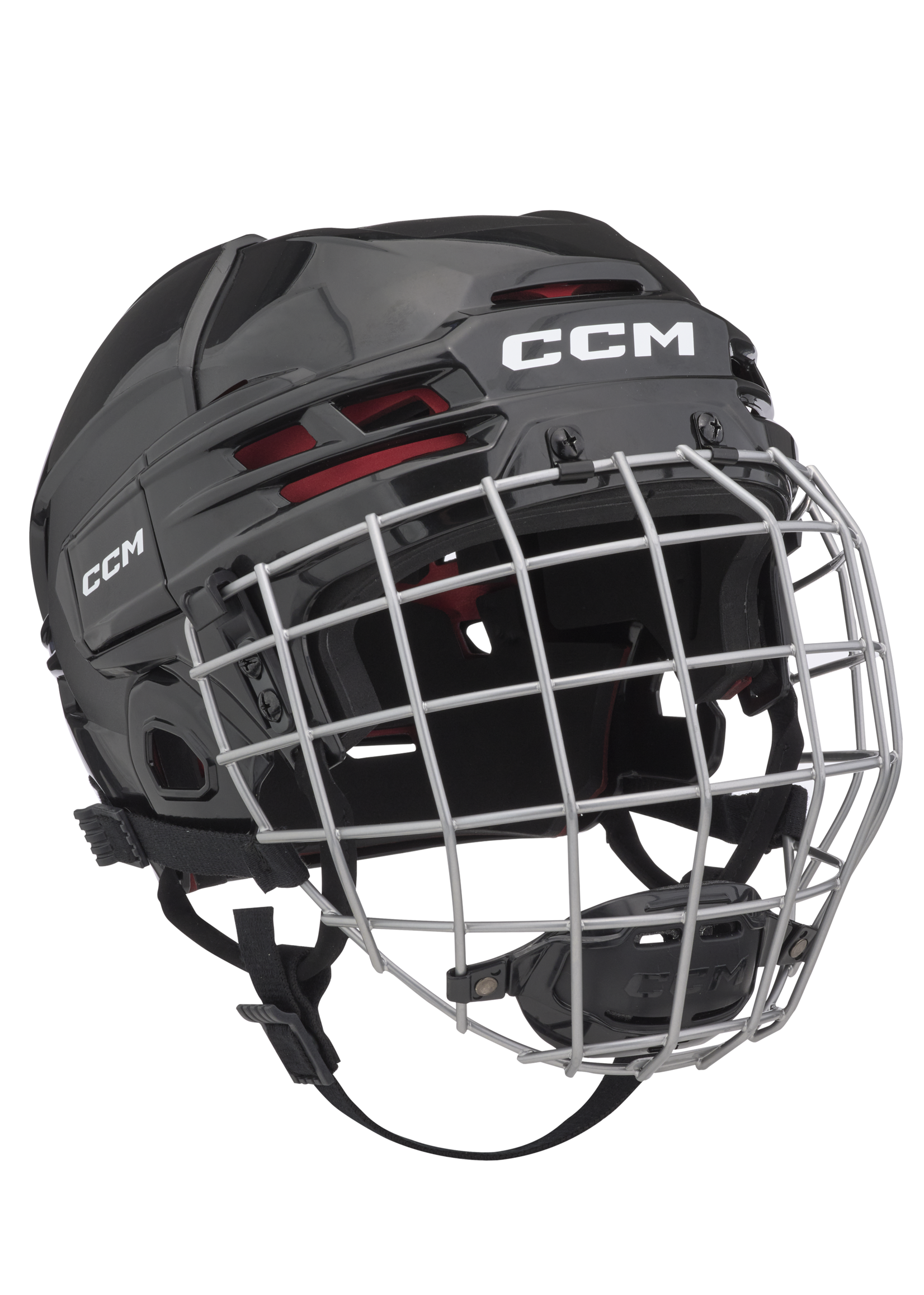 CCM HT70C YT CCM TAC Combo Helmet Black OSFA