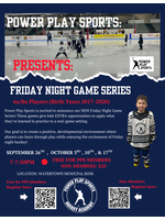 Friday Night Game Series 6u/8u  Sept & Oct