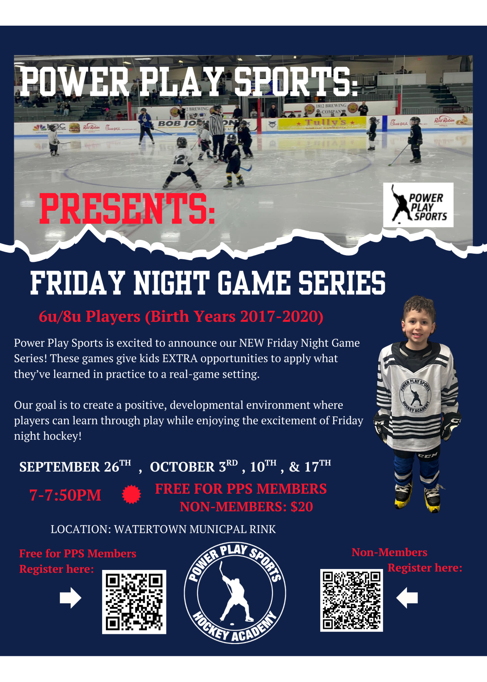Friday Night Game Series 6u/8u  Sept & Oct