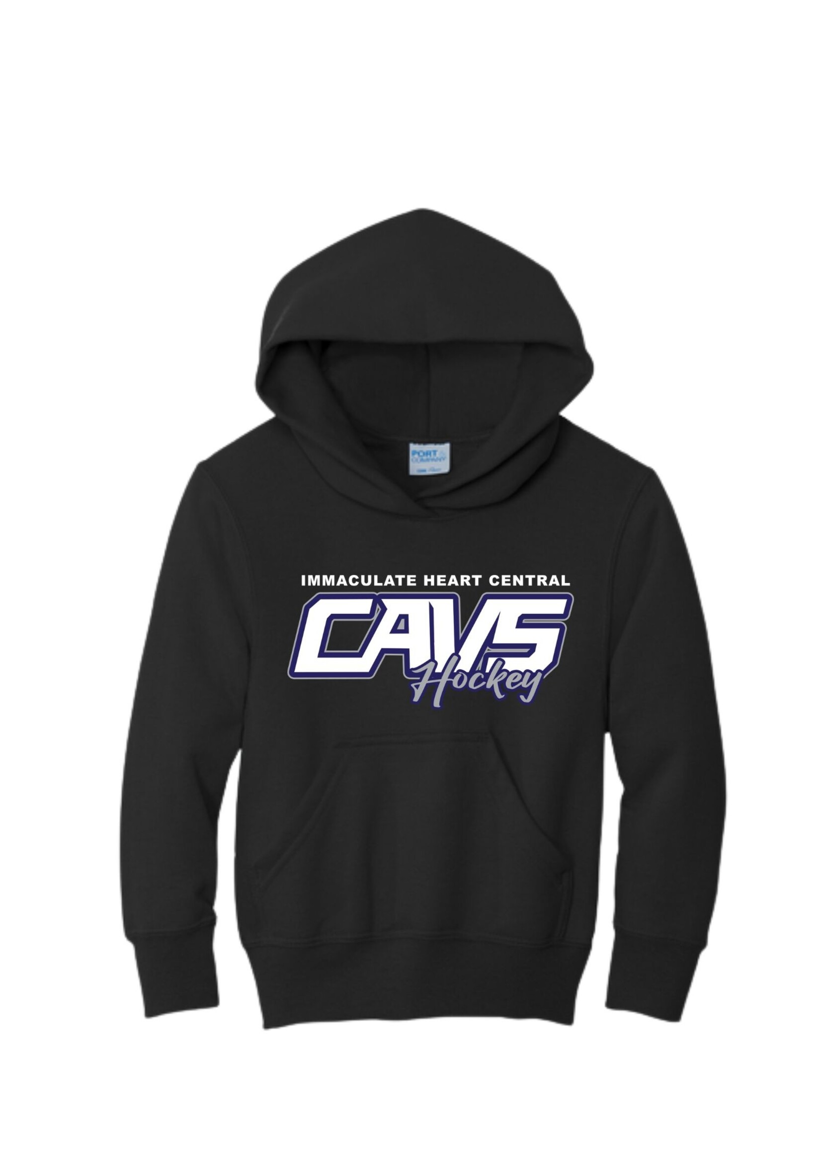 IHC Hockey Port & Company® Youth Core Fleece Pullover Hooded Sweatshirt Youth (PC90YH)