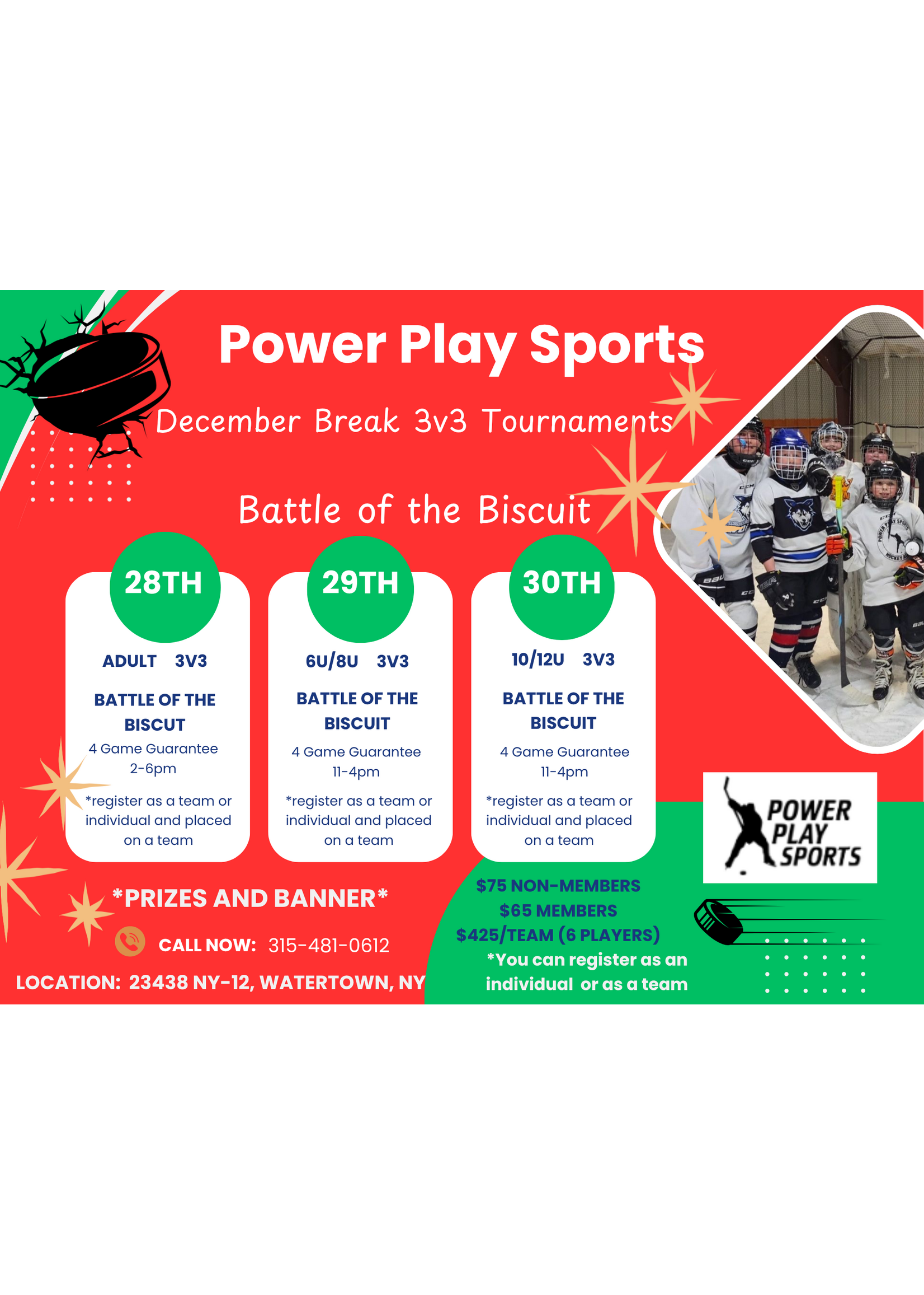 Battle of the Biscuit 3v3 Tournament- (Adult, 6u/8u, 10u/12u, 2025)