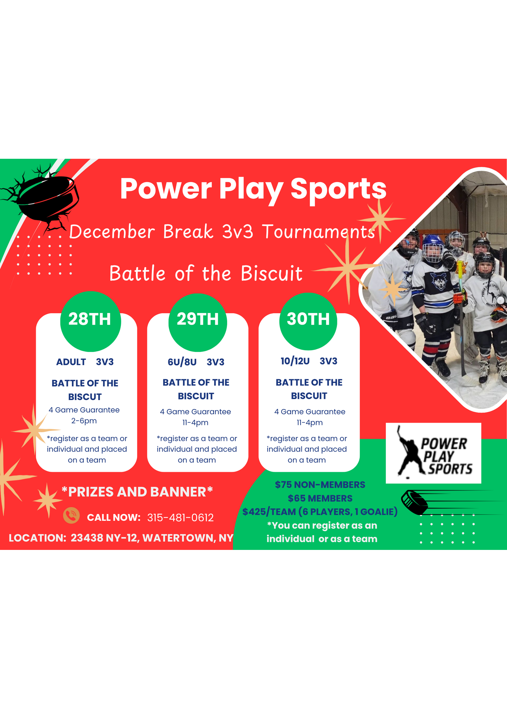 Battle of the Biscuit 3v3 Tournament- (Adult, 6u/8u, 10u/12u, 2025)