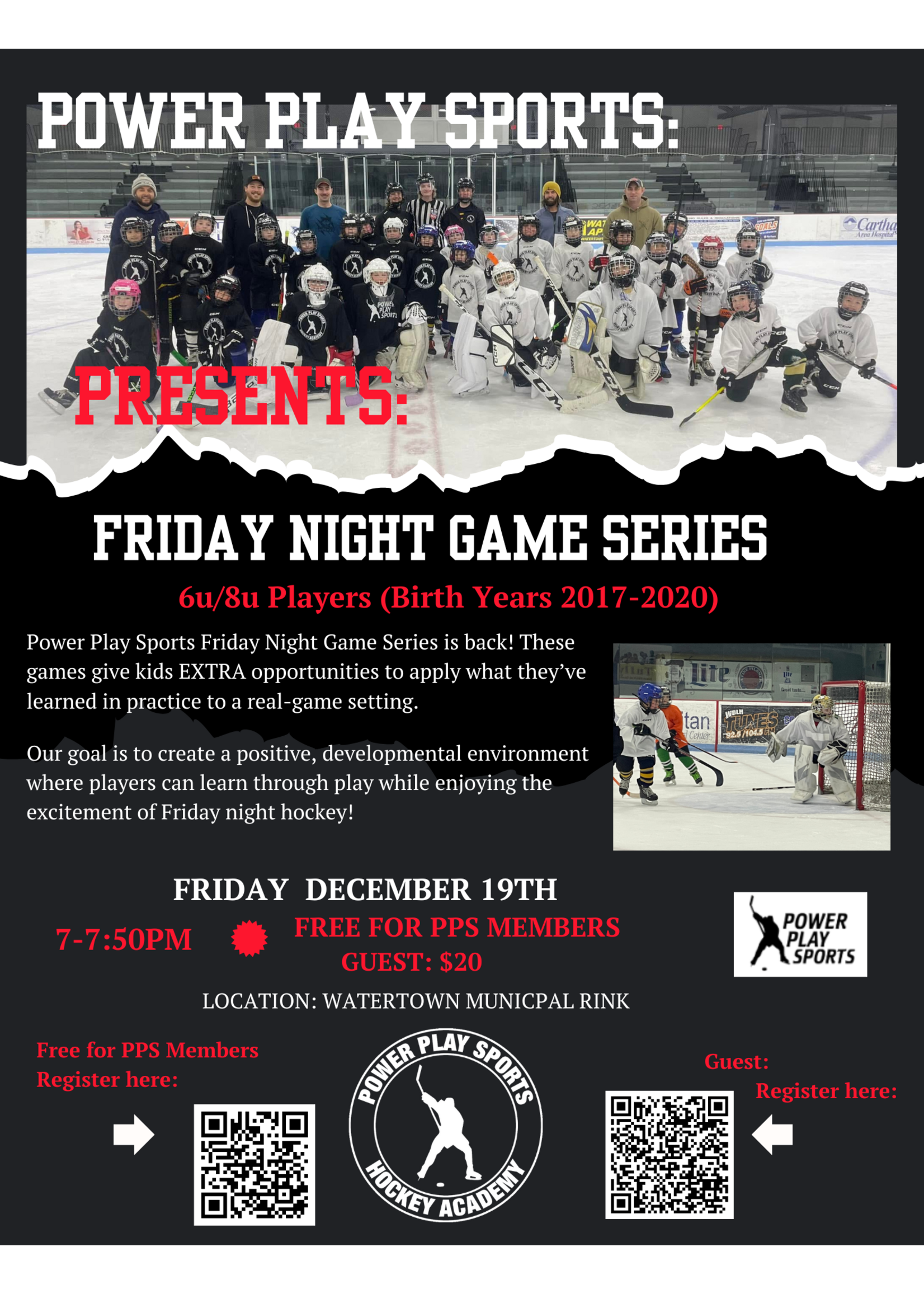 Friday Night Game Series 6u/8u  Dec