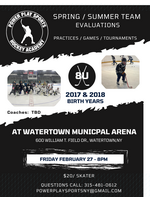 Power Play Sports Hockey Academy 2026 Spring/Summer Development 8u Evaluations