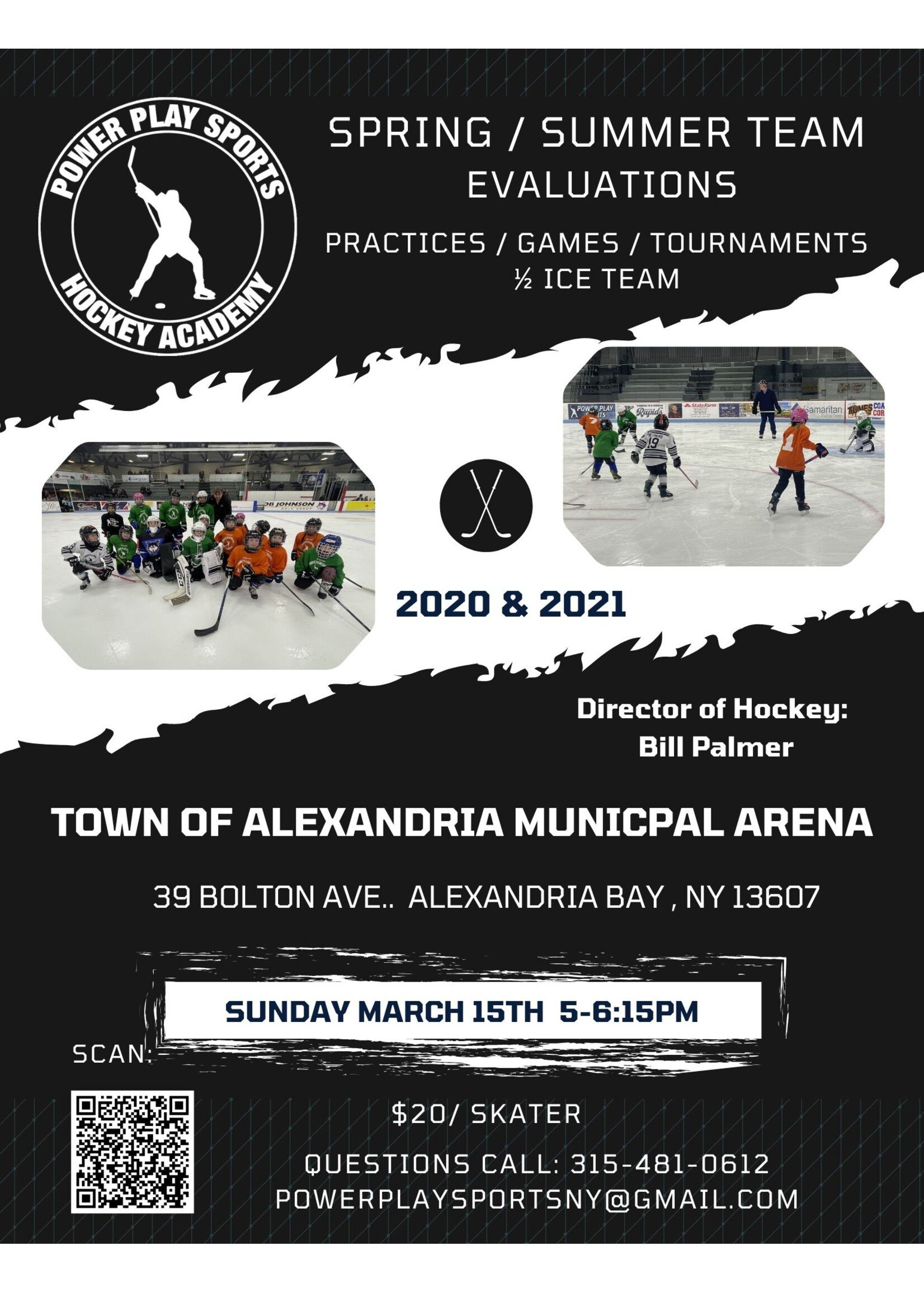 Power Play Sports Hockey Academy 2026 Spring/Summer Development  Evaluations- 2020 & 2021