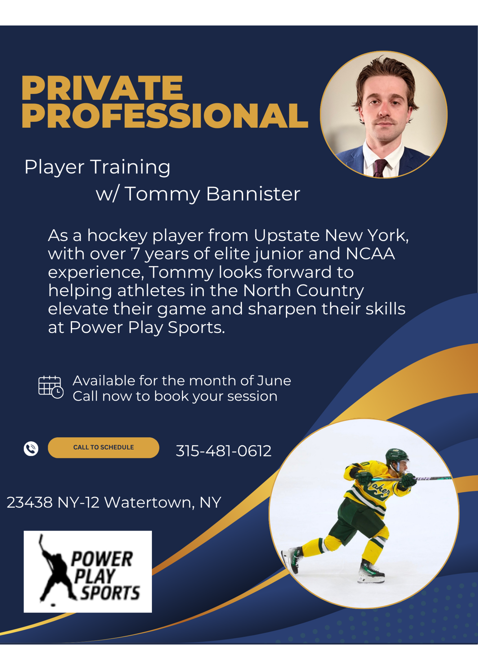 Private Professional Player Training*