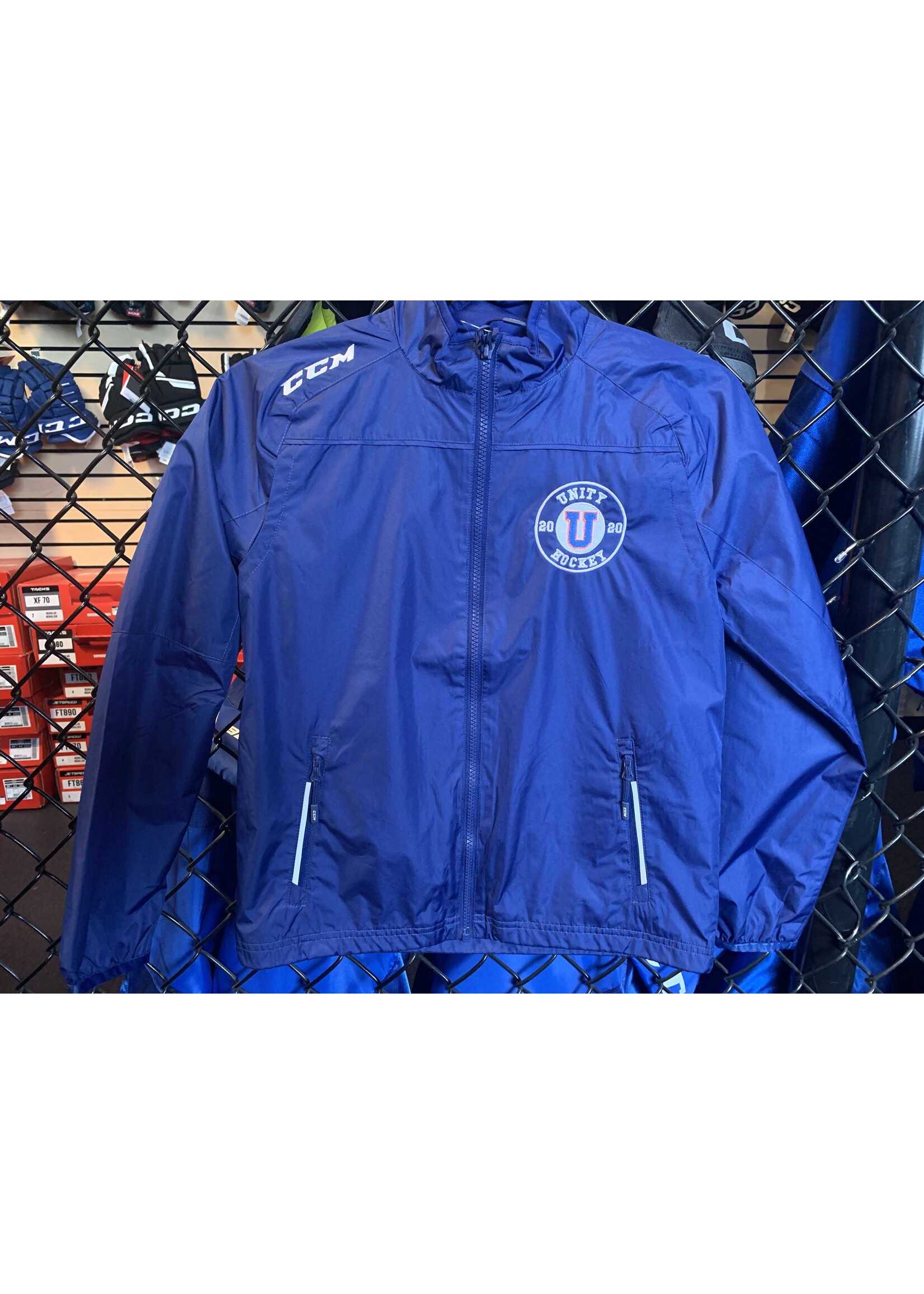 CCM OLD BLUE JACKET W/UNITY CIRCLE LOGO YT SMALL