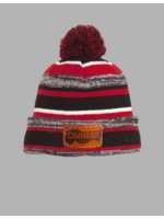 Cobras WInter Hat (NE902)-Leather Patched (Black/Scarlet)