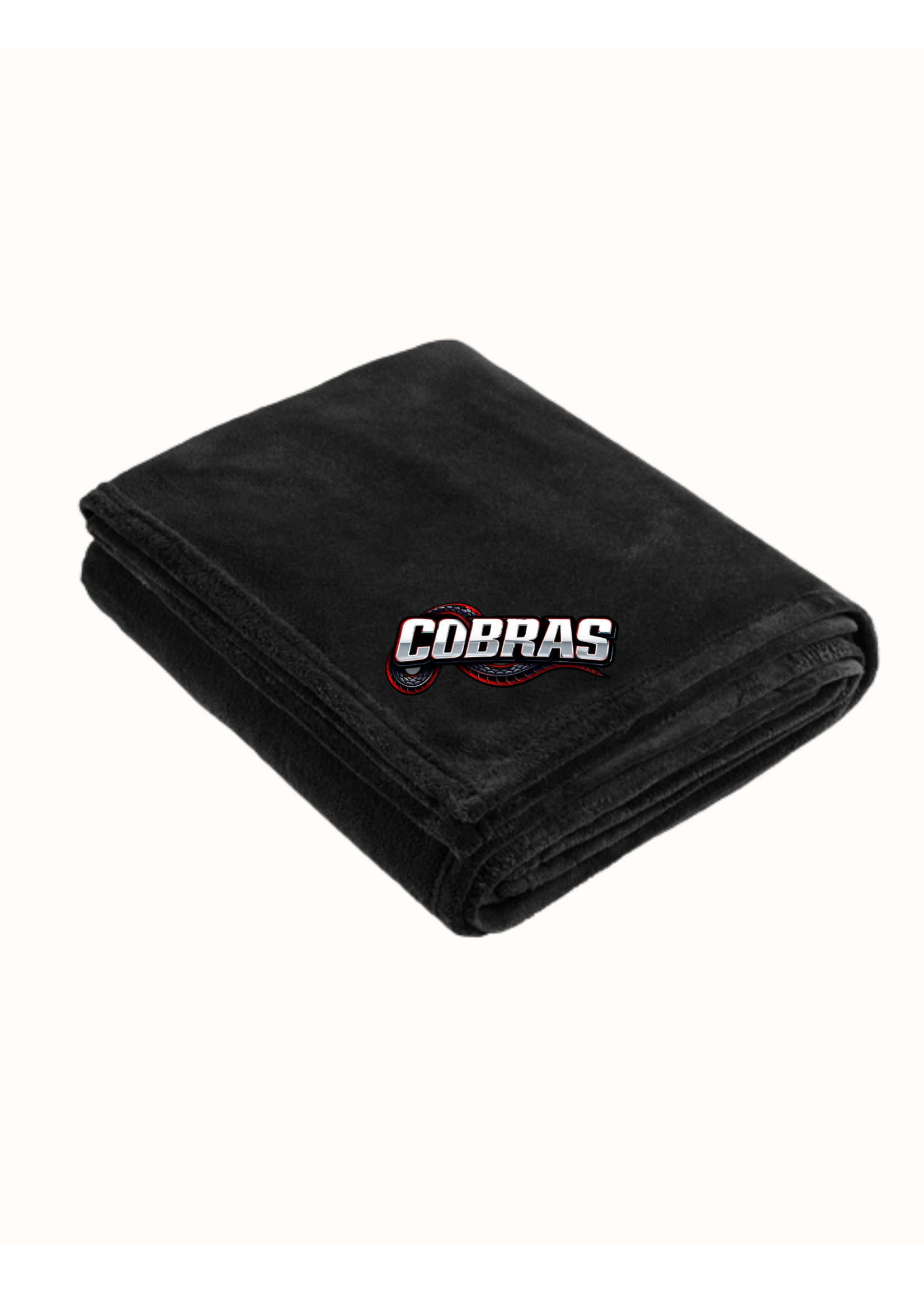 Cobras-Port Authority® Oversized Ultra Plush Blanket (BP32) Deep Black