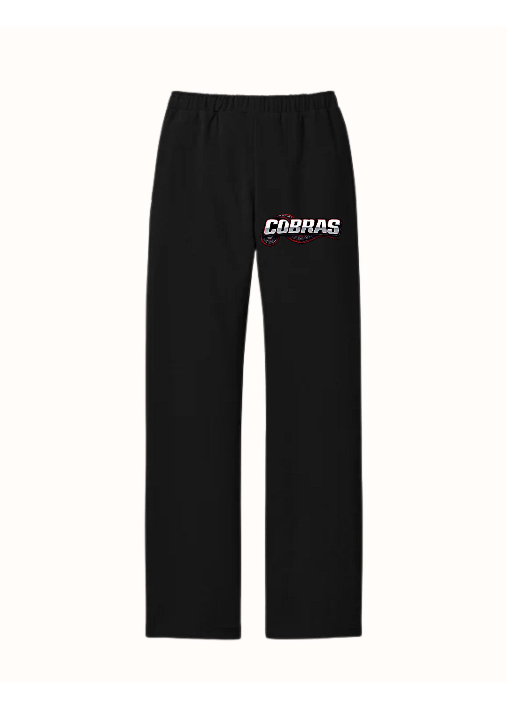 Cobras- District® V.I.T.™ Fleece Open-Bottom Adult Sweatpant (DT6117) Black
