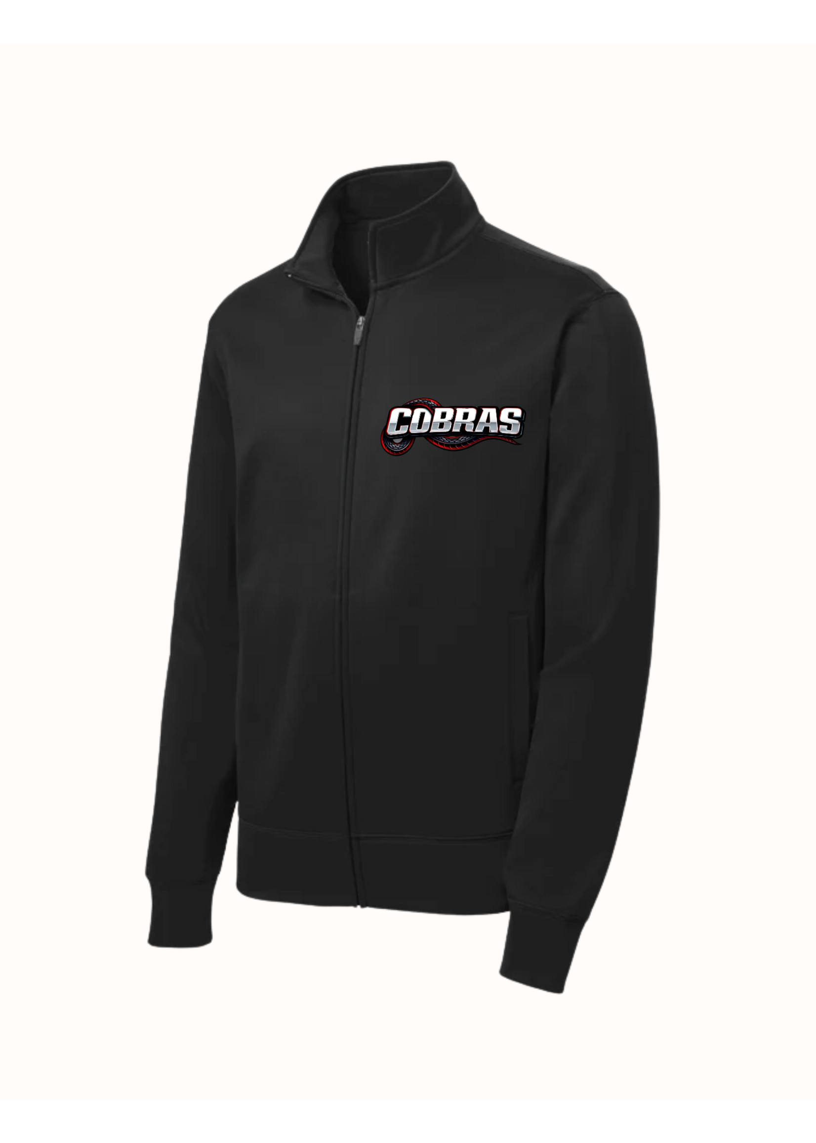 Cobras-Sport-Tek® Youth Sport-Wick® Fleece Full-Zip Jacket-(YST241)Black