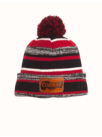 Cobras WInter Hat (NE902)-Leather Patched (Black/Scarlet)