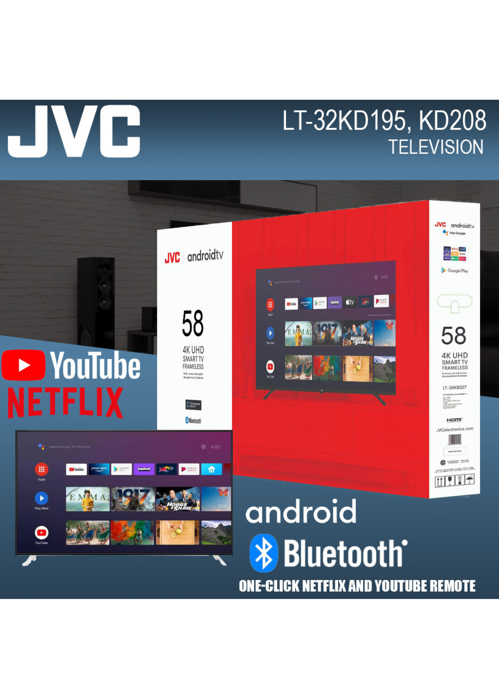 LT-32KD195/KD208/KC138 JVC 32" DIGITAL SMART  TV