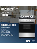 Blackpoint elite BP030E-SIL-LUXUARY BLACKPOINT STOVE--5 BUR 30""-- SILVER LUXUARY THICKK