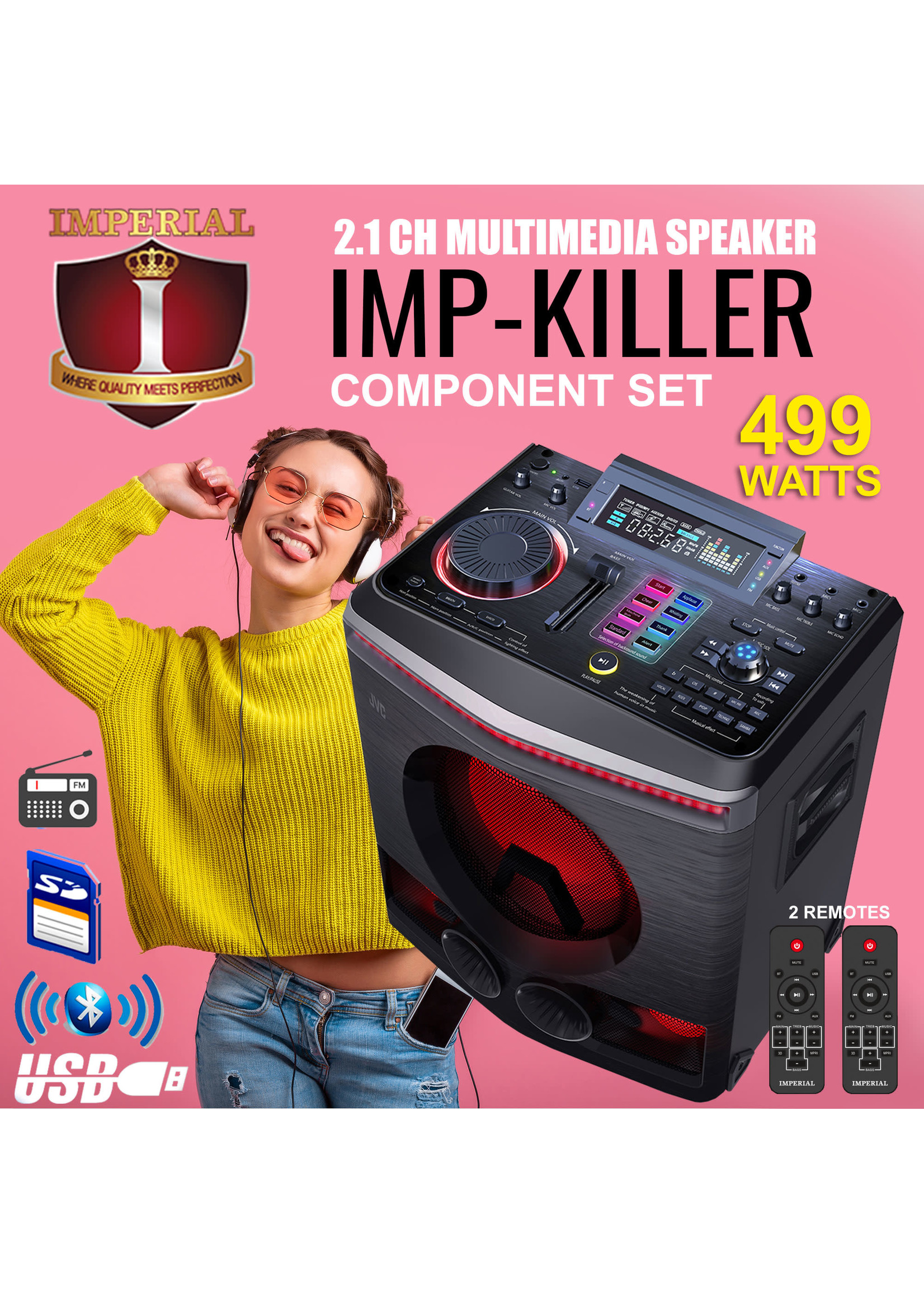 Imperial IMP-KILLER-SPK IMPERIAL MINI COMPONENT SET -- 499 WATTS -- KILLER