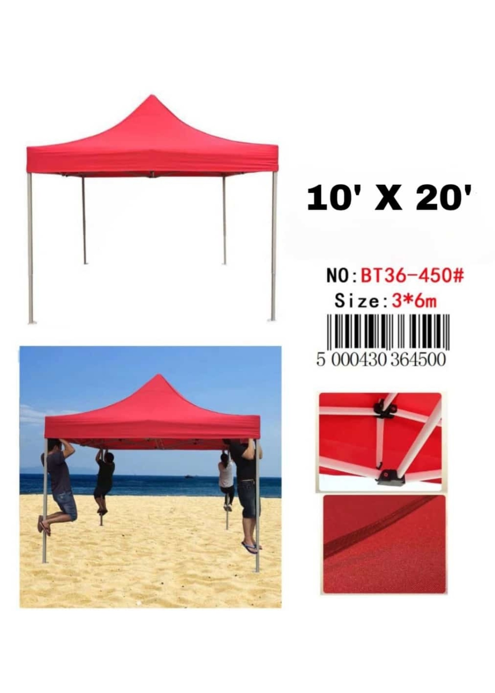 BT36-450 RED TENT 10'X20'