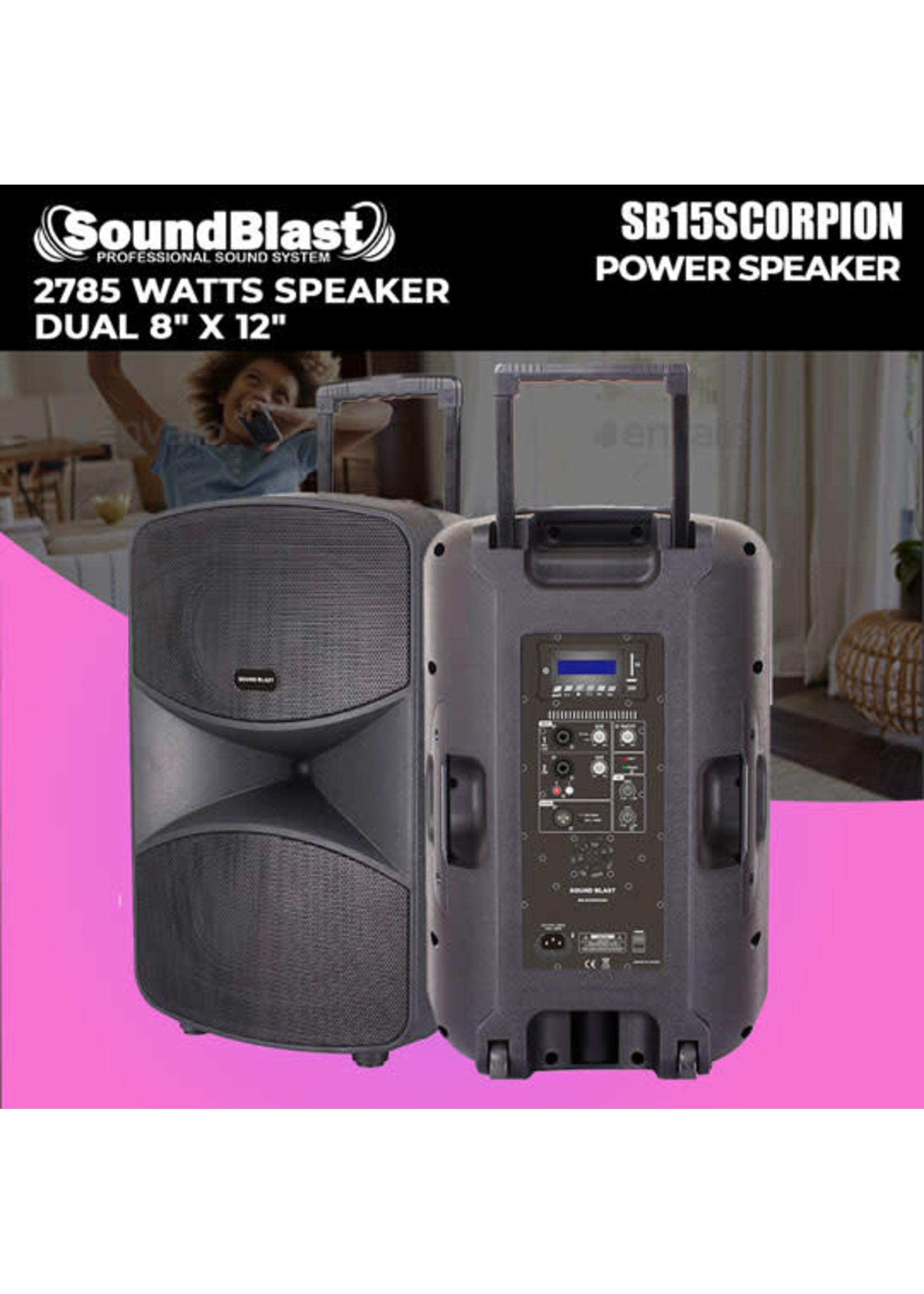 SB15SCORPION POWERED SPEAKER