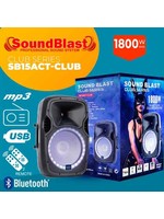 SB15-CLUB SERIES SOUND BLAST POWERED 15" 1800 WATTS BT SPEAKER