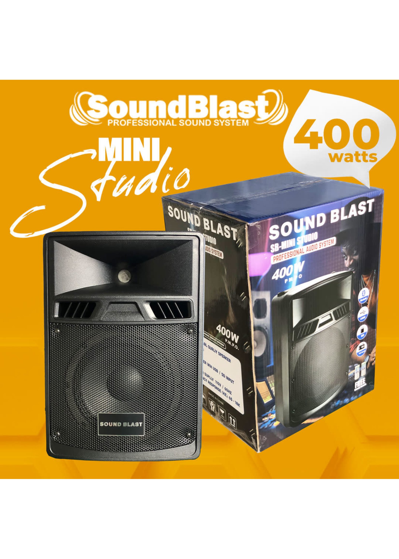 SB-MINI STUDIO-SPK SOUND BLAST 8"" POWERED SPEAKER -- BASS STUDIO 500