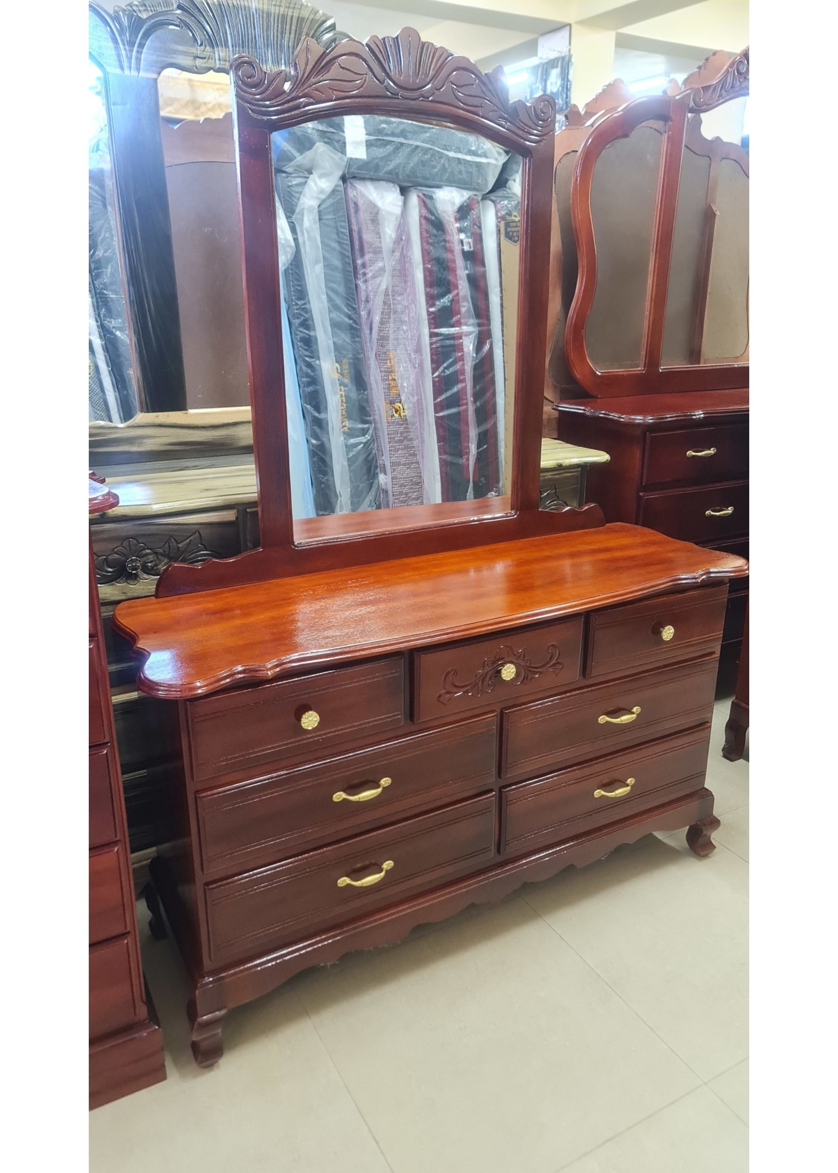 7 DRAW DRESSER (BROWN)