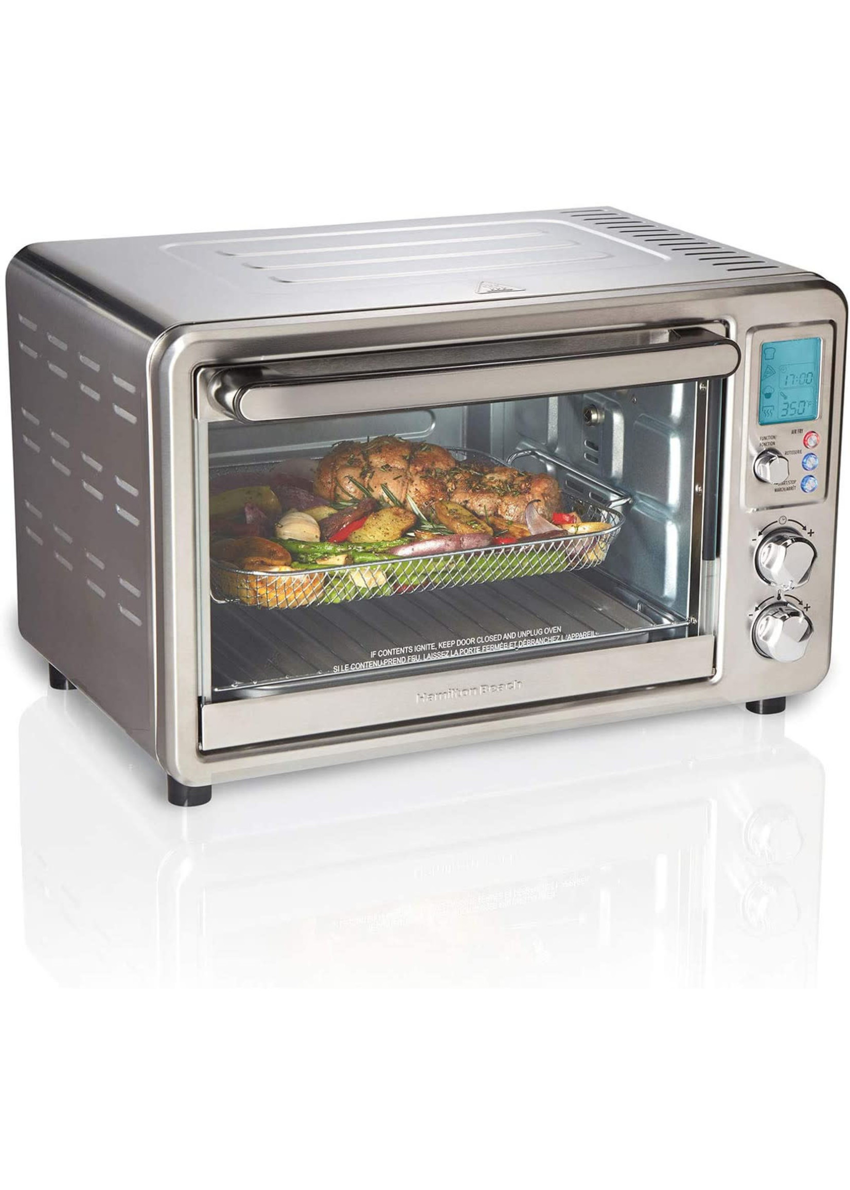 Hamilton Beach R31193 Sure-Crisp Digital Air Fryer Toaster Oven with Rotisserie - Certified Refurbished