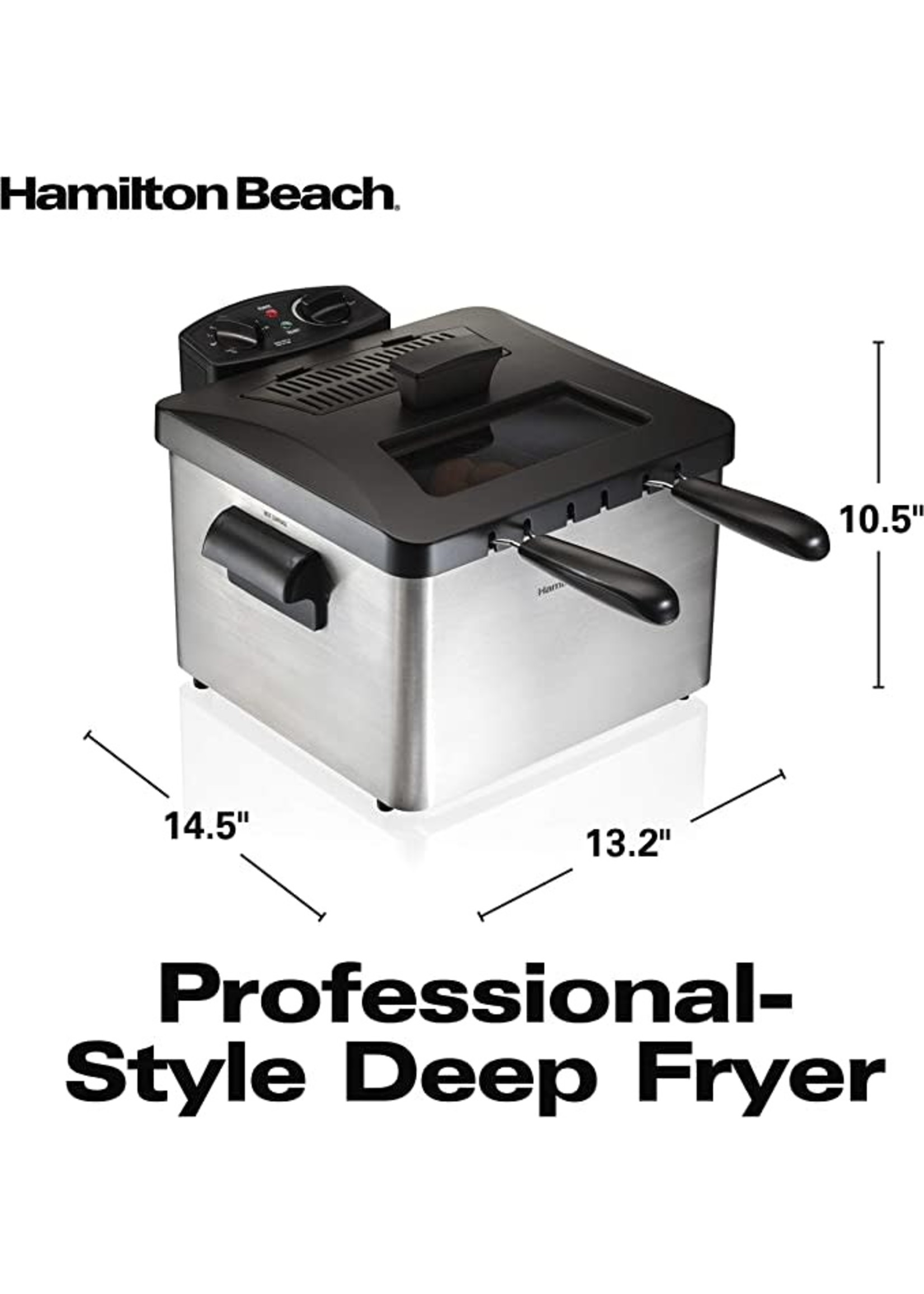 HAMILTON BEACH DEEP FRYER 2 BASKET 4,7 QT  35036