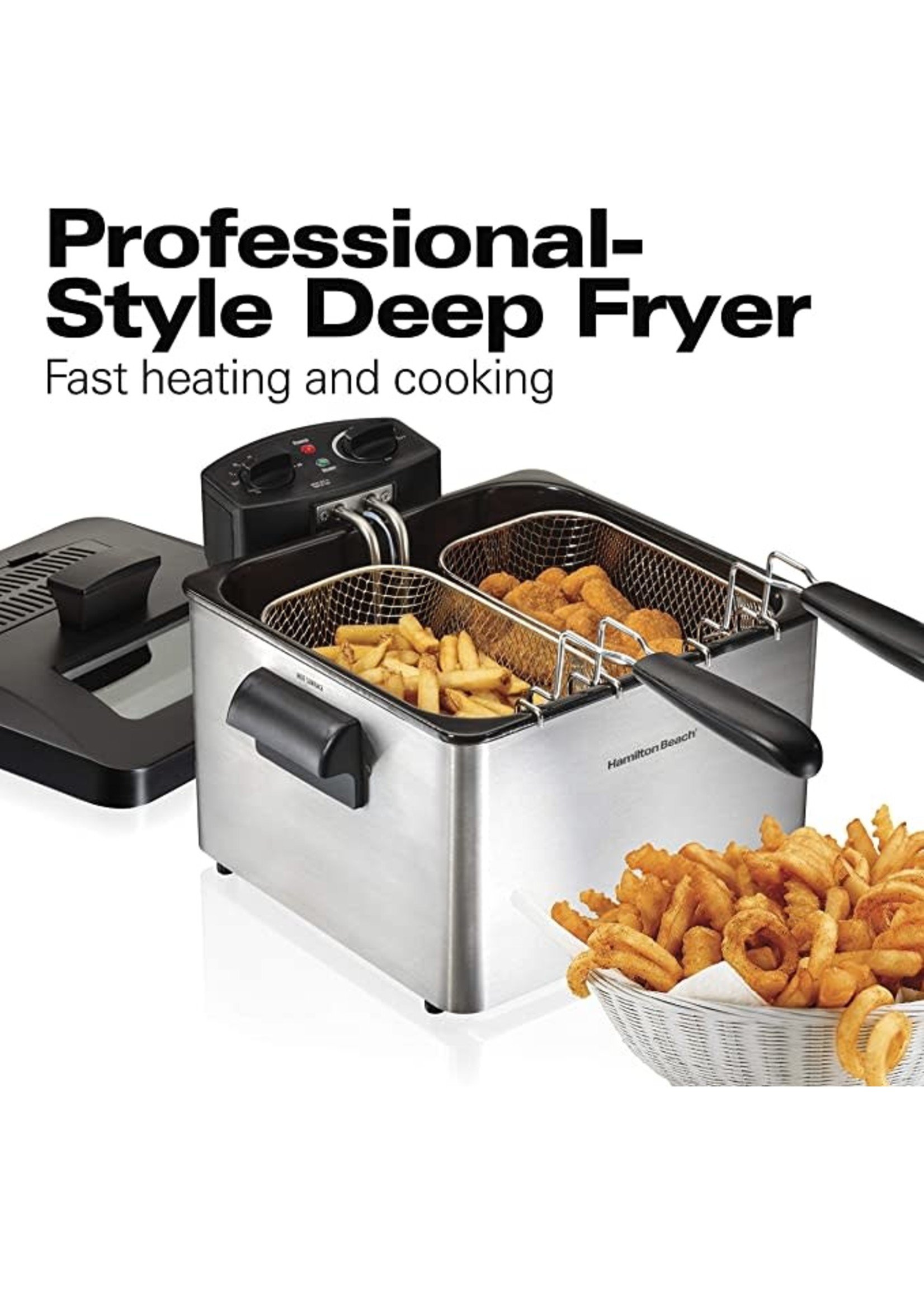 HAMILTON BEACH DEEP FRYER 2 BASKET 4,7 QT  35036