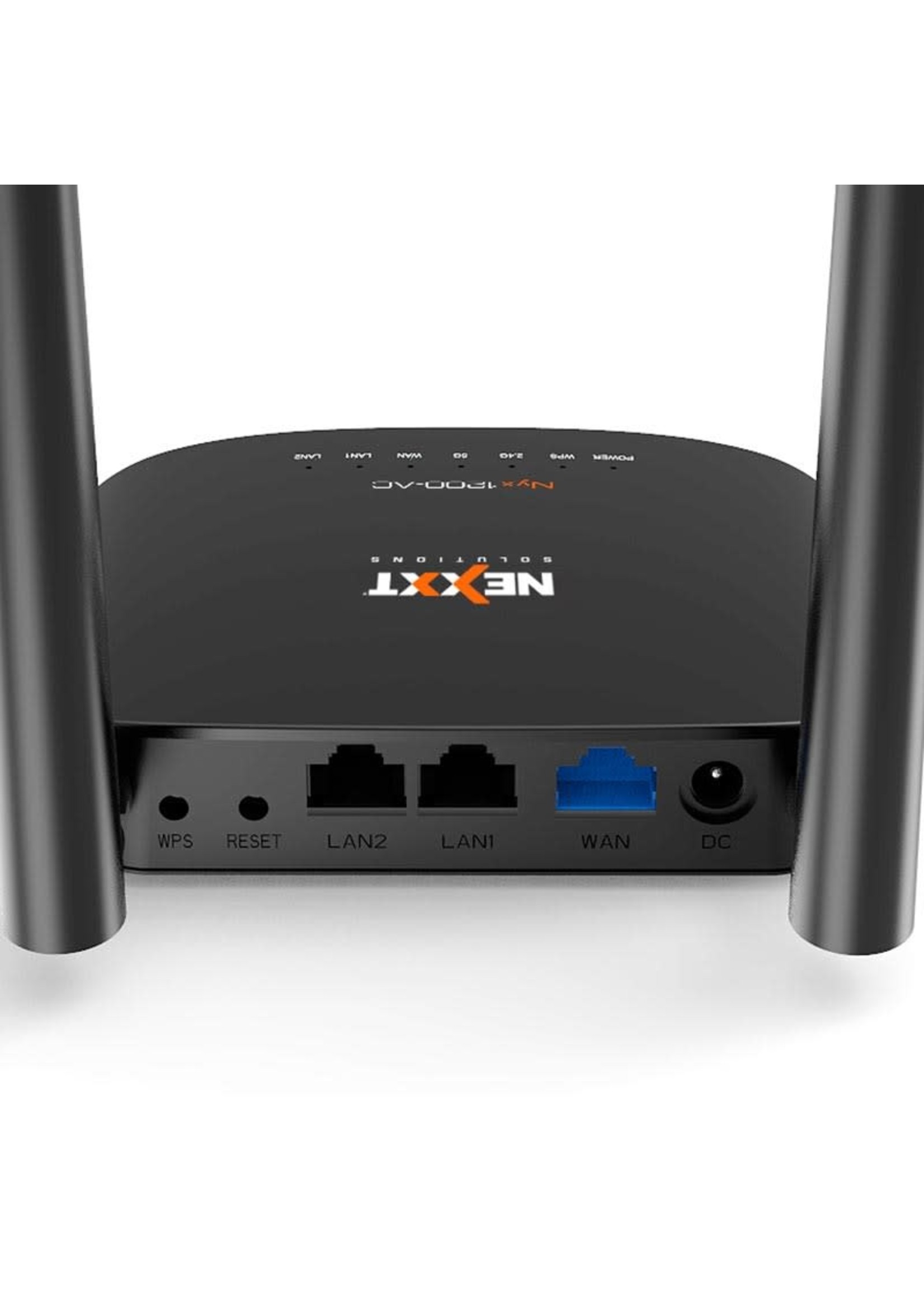 Nexxt Nyx 1200-AC– Wireless router – Wireless – 802.11a/b/g/n/ac –Desktop – 1200Mbps - 1WAN, 2LAN 10/100Mbps  ARNEL904U1