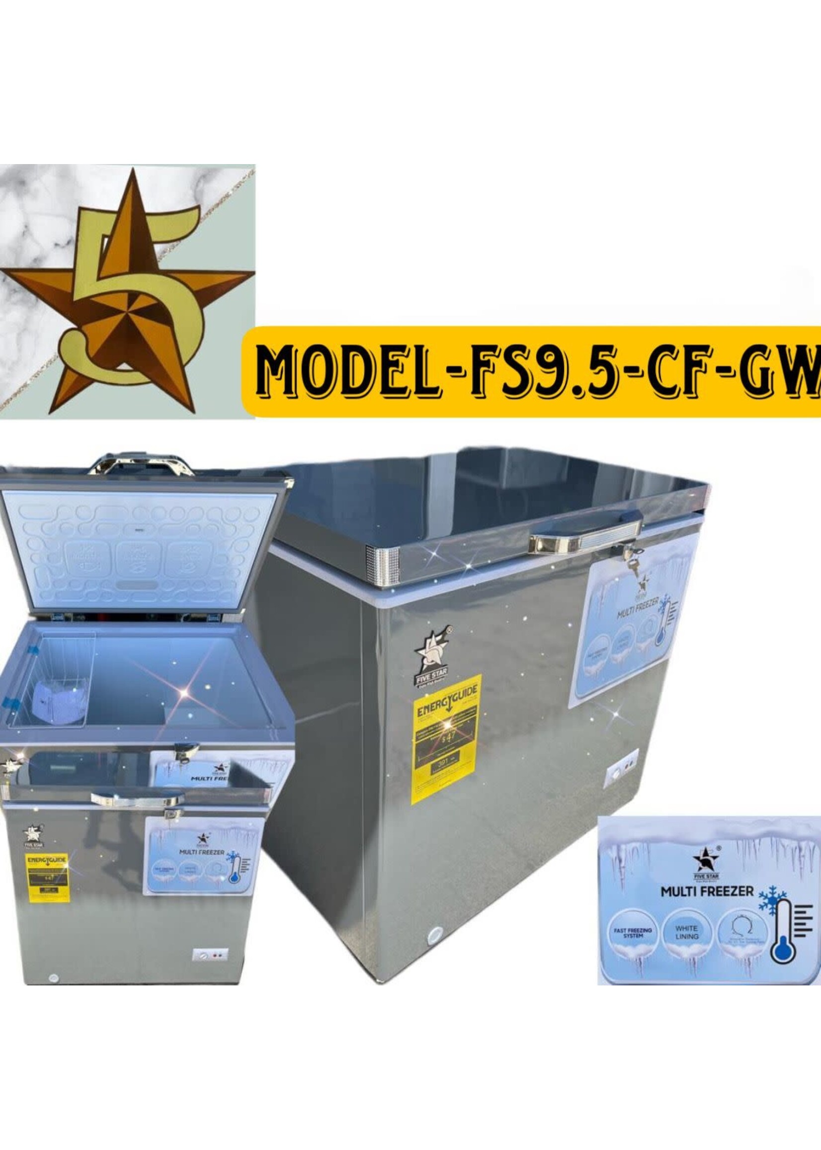 FIVESTAR FS9.5-CF-GW DEEP/CHEST FREEZER