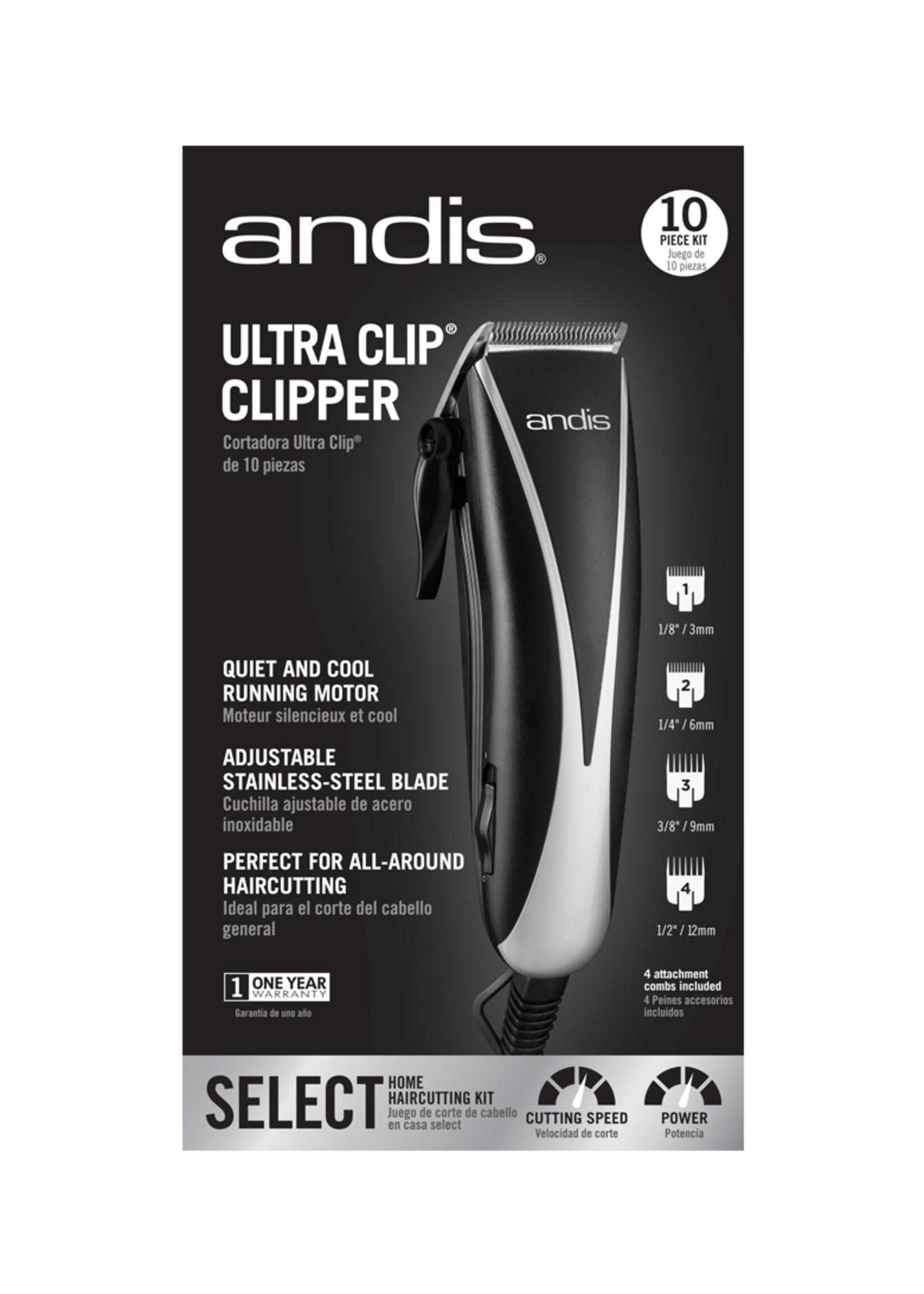 ANDIS ULTRA CLIP CLIPPER PM-10 120V, 60HZ