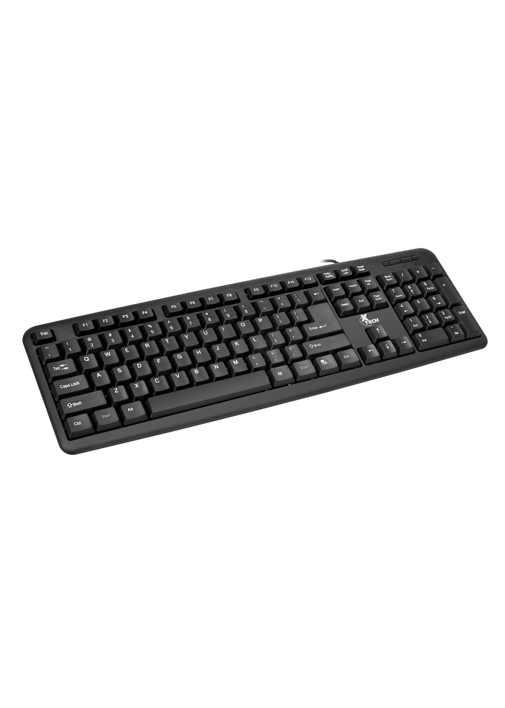 XTECH Xtech - Keyboard - Wired - English - USB - Black - Standard XTK-092E