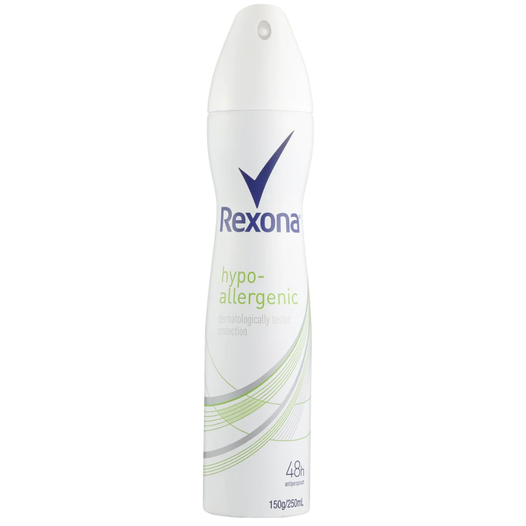 REXONA WOMEN HYPOALLERGENIC ANTIPERSPIRANT DEODORANT AEROSOL 250ML SKKY TECHNOLOGIES