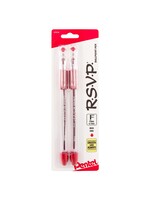 PENTEL RSVP RED FINE PEN