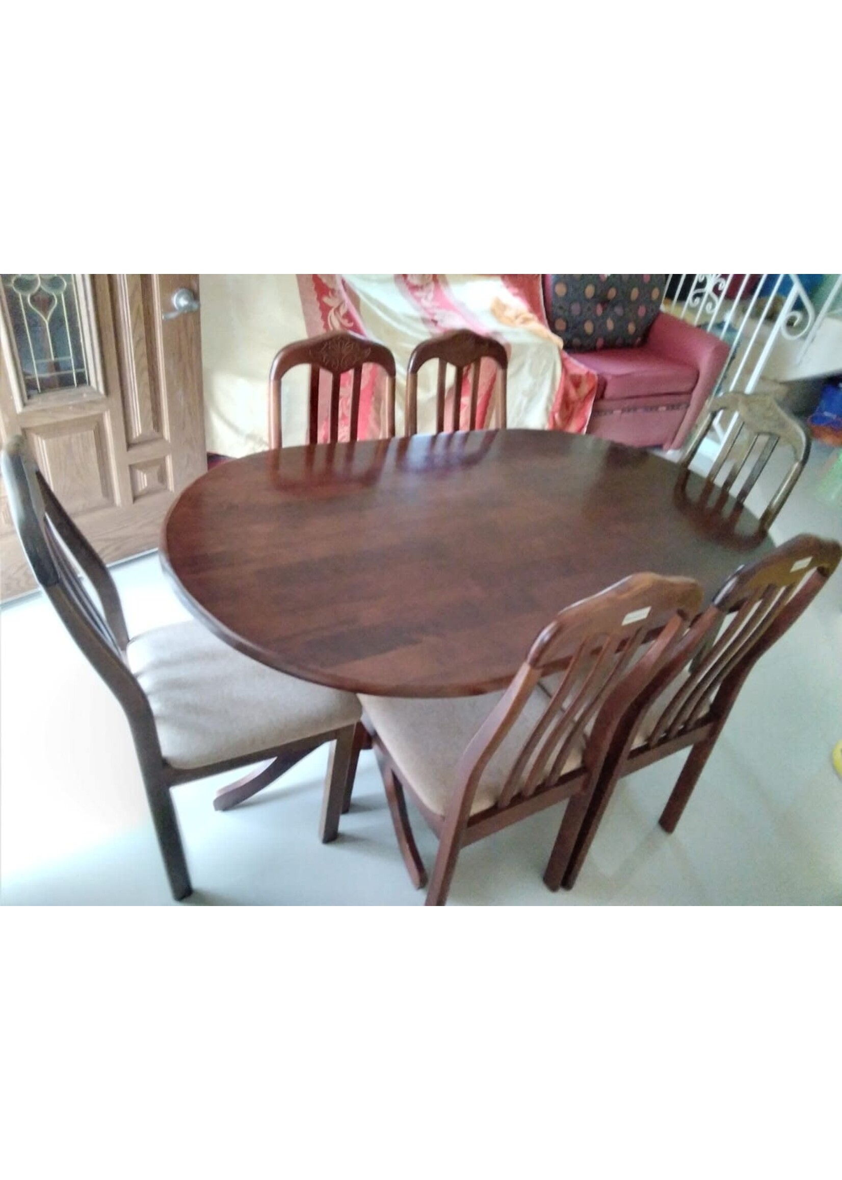 ROSHLEY 7PCS. WOODEN DINNING TABLE SET -T40