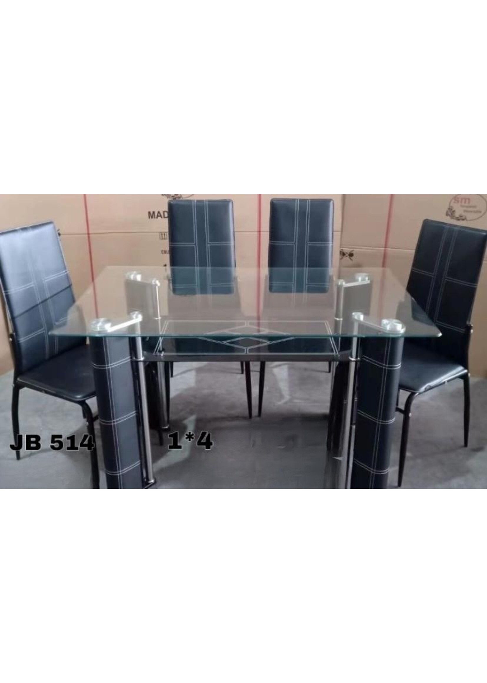 JB-514 DINNING TABLE 1X4 CHAIR