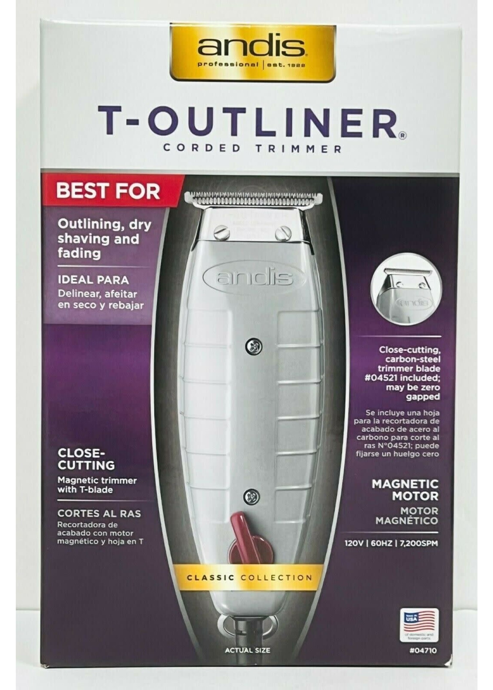 ANDIS T-OUTLINER CORDED TRIMMER