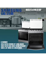 Samsung NX52T3310LV/AP SAMSUNG GAS STOVE --6 BURNER HIGH END MODEL