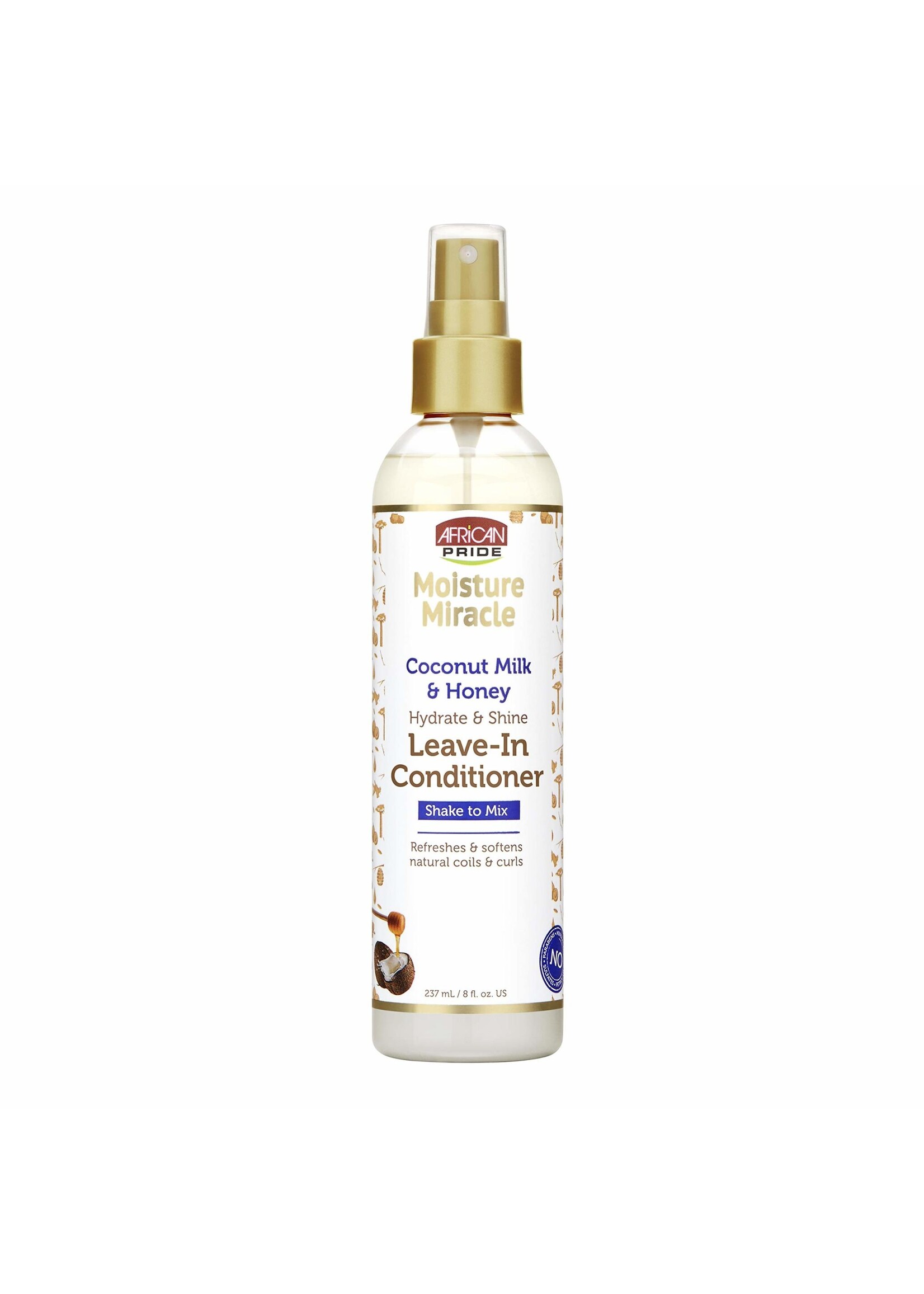 AFRICAN PRIDE AFRICAN PRIDE MIOSTURE MIRACLE COCONUT  MILK & HONEY LEAVE-IN CONDITIONER 237ML