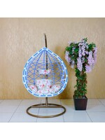 JDN 01 Waterproof outdoor rattan swing chair garden single hanging chair