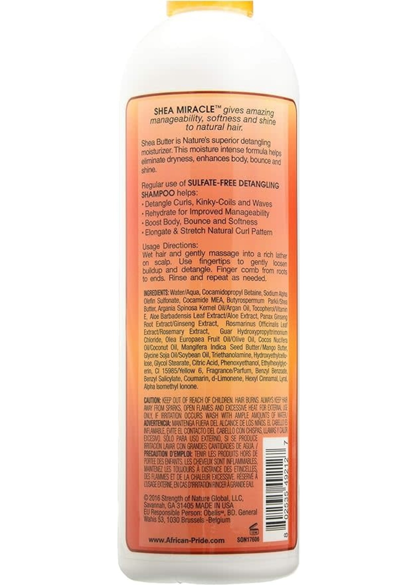 AFRICAN PRIDE AFRICAN PRIDE SULFATE-FREE DETANGLING SHAMPOO