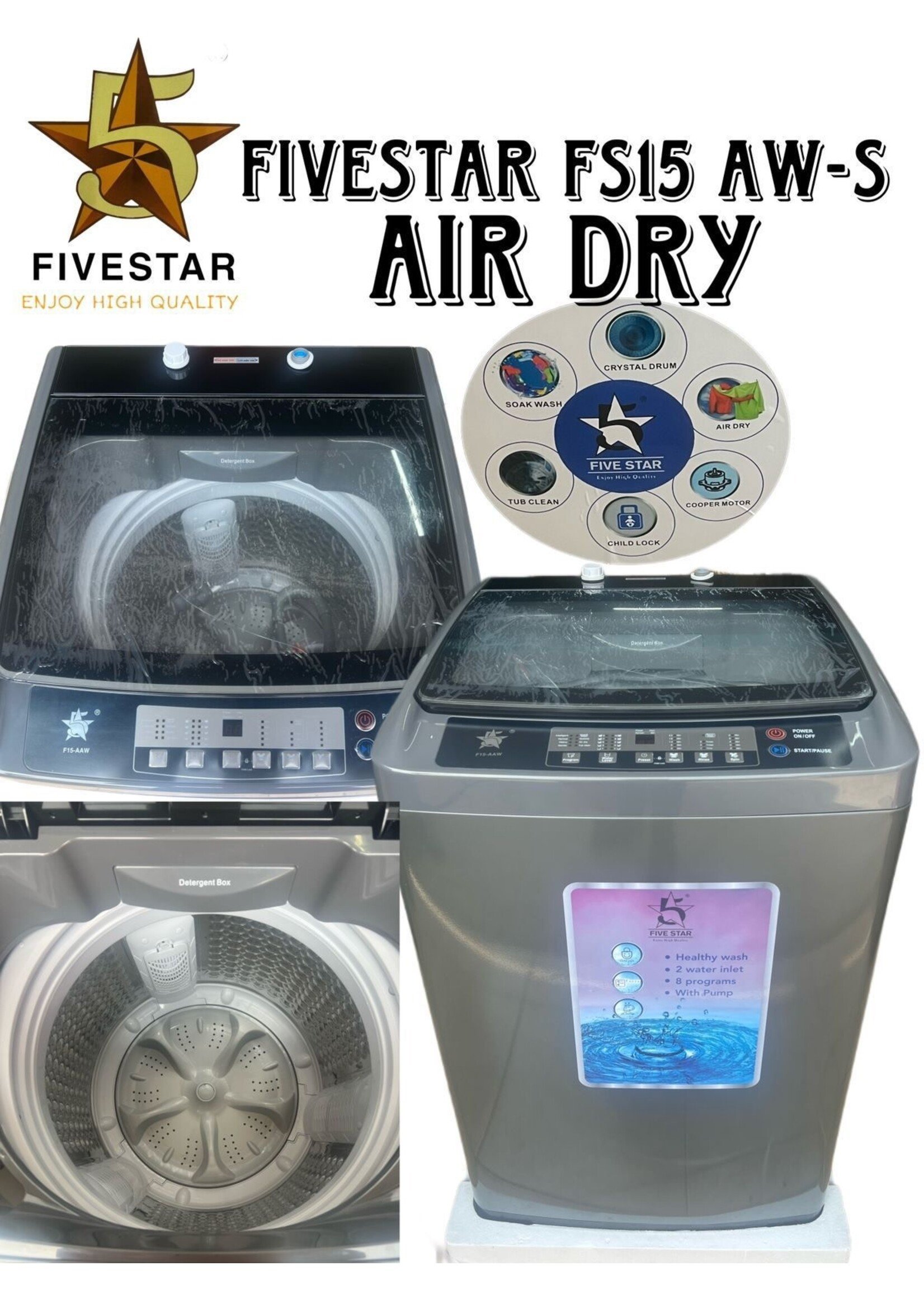 FIVESTAR FS15-AAW AUTOMATIC WASHER