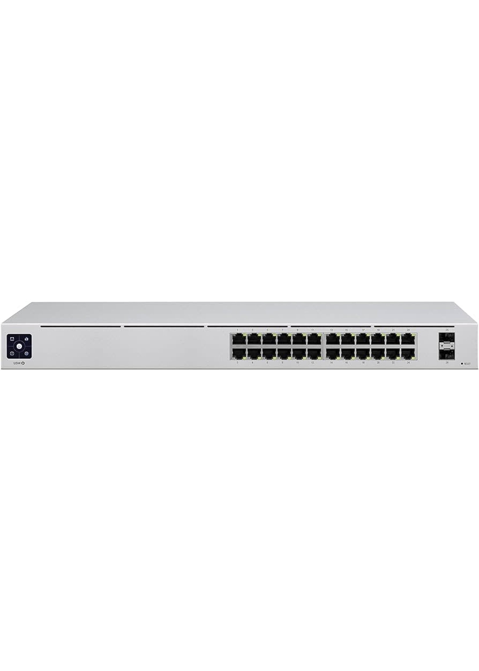 Ubiquiti UniFi Switch USW-24 - Switch - managed - 24 x 10/100/1000 + 2 x Gigabit SFP - desktop, rack-mountable