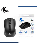 Xtech - Mouse - 2.4 GHz - Wireless - All black - 1600 dpi XTM-310BK