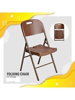 MY100B FOLDING CHAIR BROWN (METAL/PLASTIC)