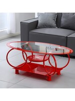 K2 1 PIECE CENTER COFFEE TABLE RED 110*60CM