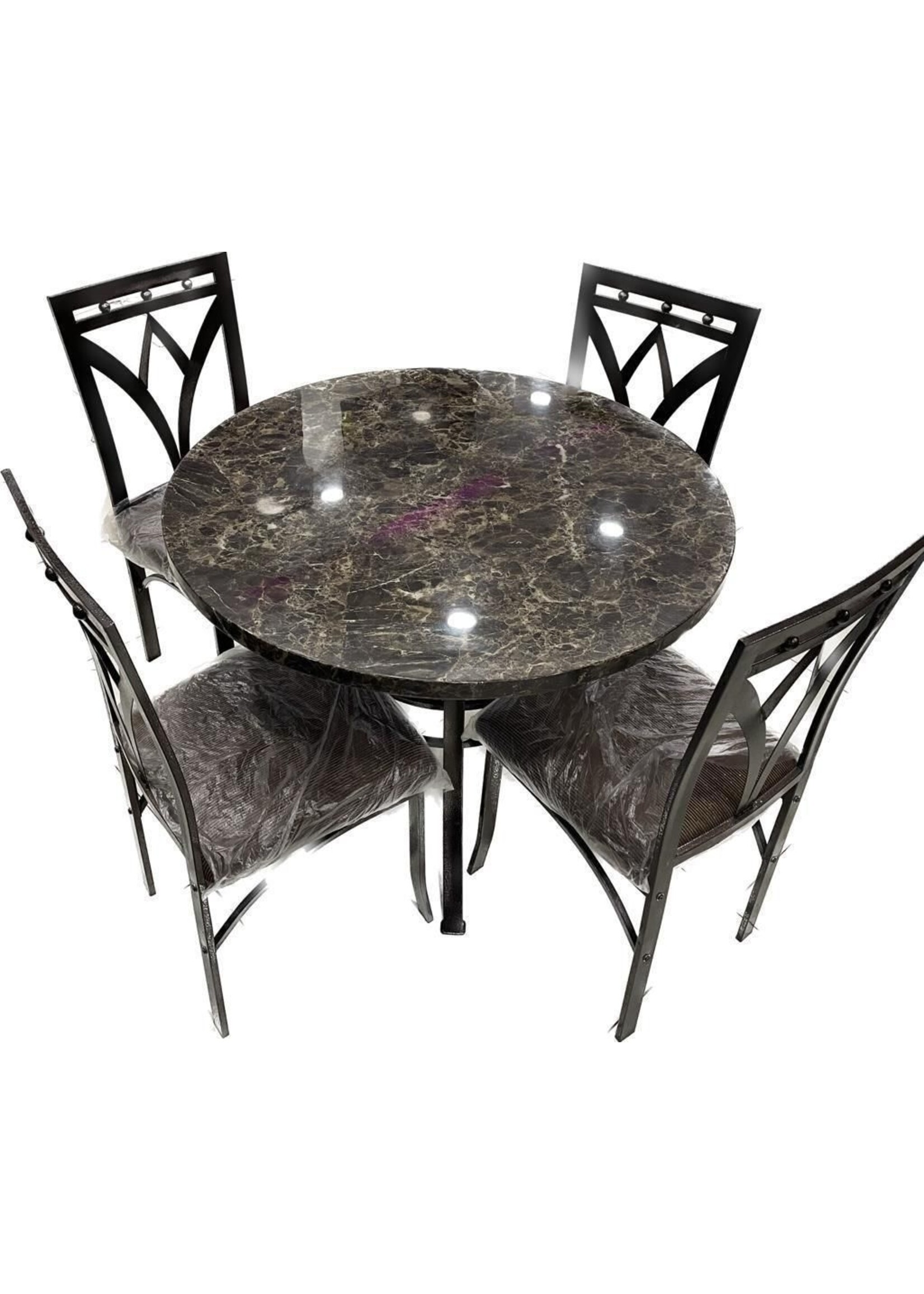 MARBLE TOP DINNING 1+4 DMS03