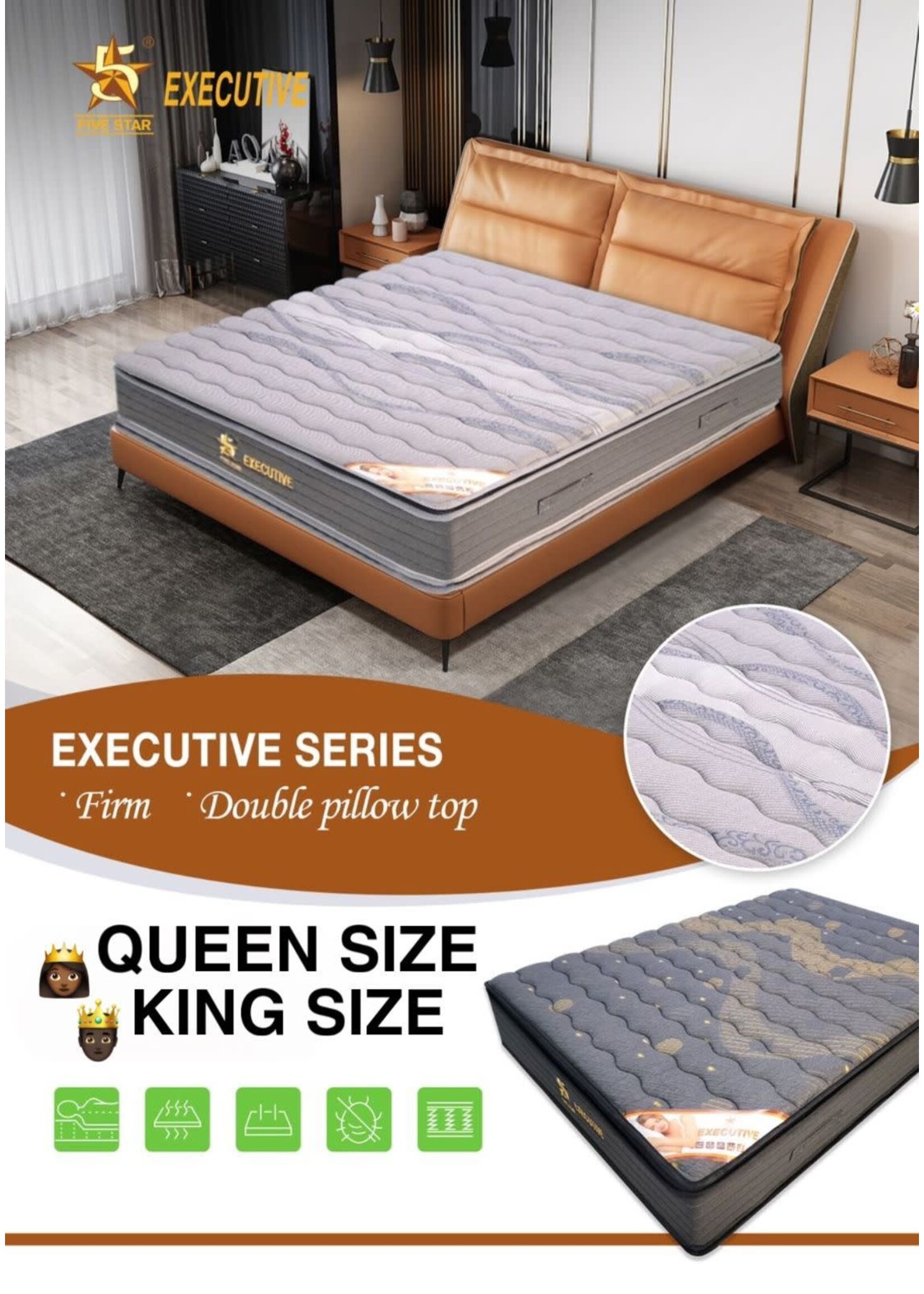 FIVESTAR KING EXECUTIVE 17" PILLOW TOP